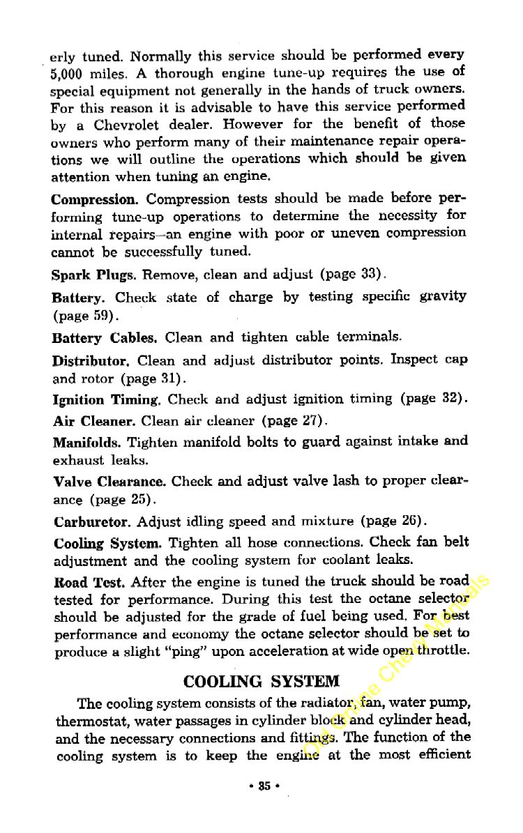 1957 Chevrolet Trucks Operators Manual Page 5